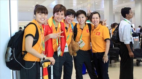 ĐT nữ Việt Nam đã có mặt tại Mandalay