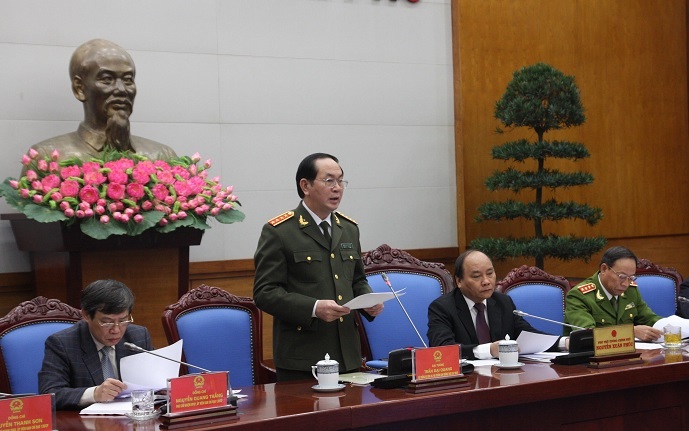 Bộ trưởng Trần Đại Quang phát biểu tại Hội nghị.