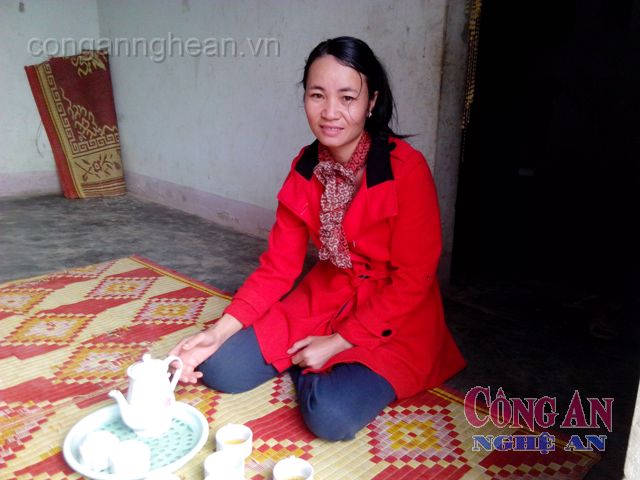 Chị Nguyễn Thị Hoài tại nhà mình