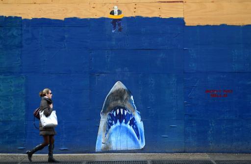 Một bức tranh tường đáng sợ trên một đường phố ở New York