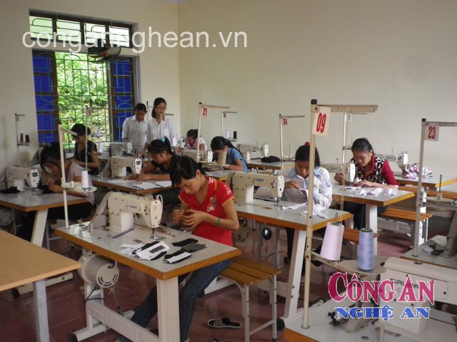 Đào tạo may công nghiệp tại huyện Thanh Chương