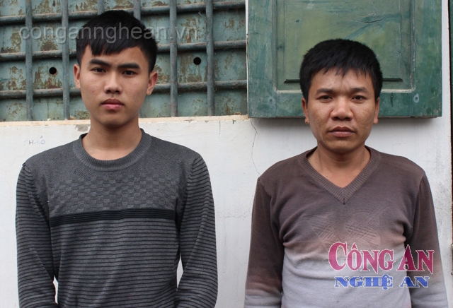 Các đối tượng Thái Văn Hướng và Trần Công Tùng bị bắt vì mua, bán trái phép chất ma túy