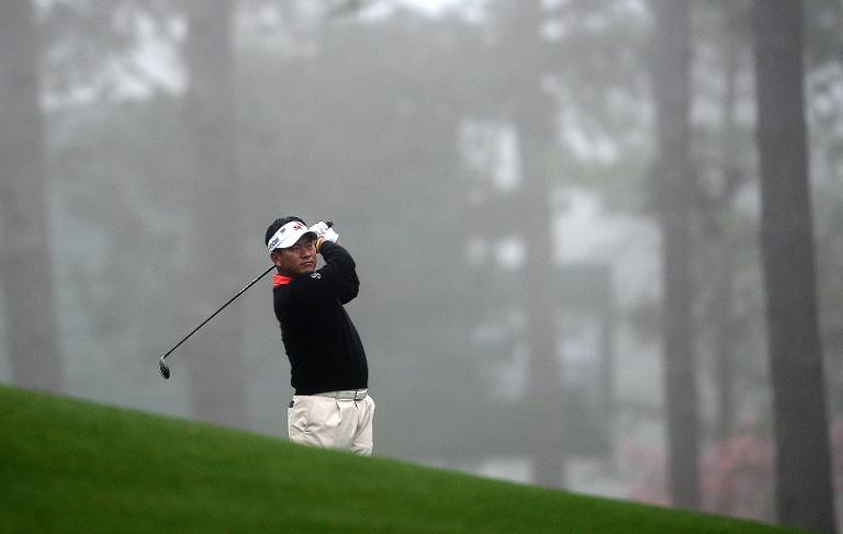 Cú Swing của VĐV Golf Hàn Quốc- KJ Choi tại giải Masters ở Augusta Georgia
