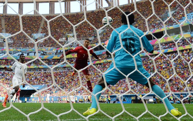 Pha tấn công của Ronaldo trong trận gặp Ghana, trận đấu cuối cùng của Bồ Đào Nha tại World Cup 2014
