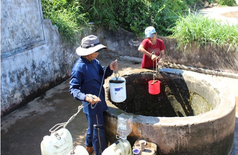 Giếng Xó la hàng trăm năm nay đã giúp người dân vượt qua những cơn khát nước ngọt