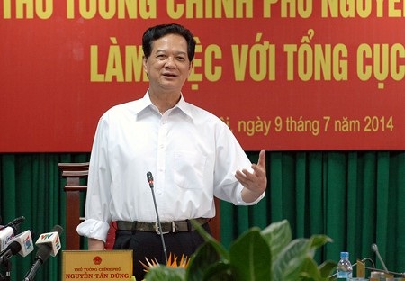 Phát biểu tại buổi làm việc với Tổng cục Thuế sáng 9/7, Thủ tướng Nguyễn Tấn Dũng yêu cầu 