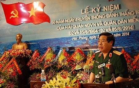 Đại tướng Phùng Quang Thanh phát biểu tại lễ kỷ niệm.