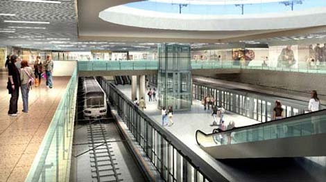 Phối cảnh khu mua sắm ngầm và nhà ga Metro trung tâm tuyến số 1 tại TP Hồ Chí Minh trong tương lai