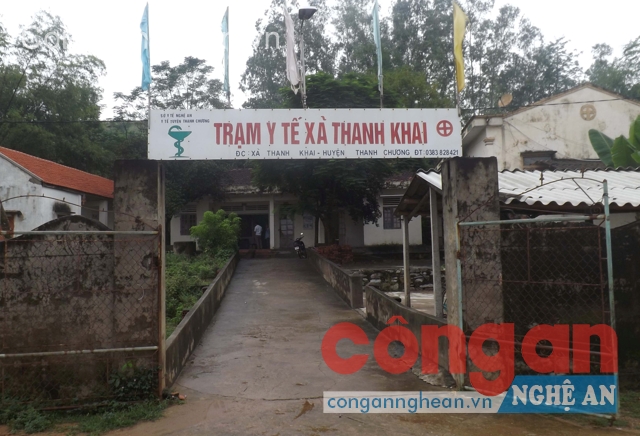 Trạm Y tế xã Thanh Khai, nơi bà Phượng đang làm việc