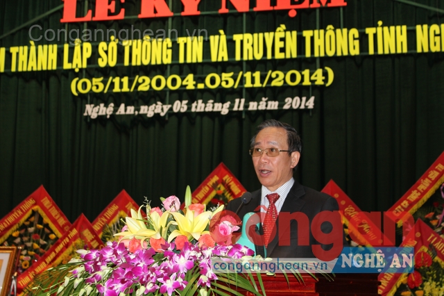 Đồng chí Trần Hồng Châu, Phó Bí thư Thường trực Tỉnh ủy, Chủ tịch HĐND tỉnh Nghệ An