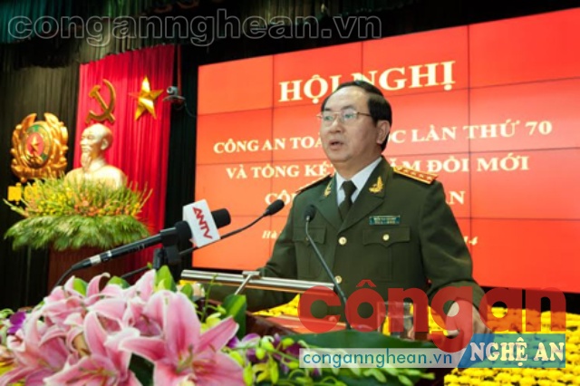 Đại tướng Trần Đại Quang phát biểu tại Hội nghị Công an toàn quốc