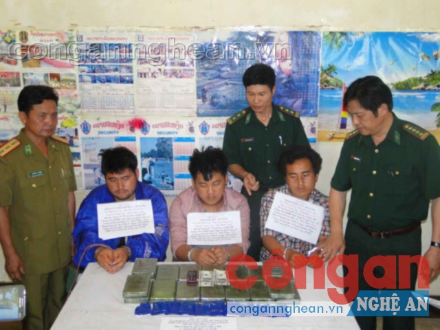 Tang vật, đối tượng mà BĐBP Nghệ An phối hợp với Công an Lào bắt giữ trong quá trình thực hiện Kế hoạch 678
