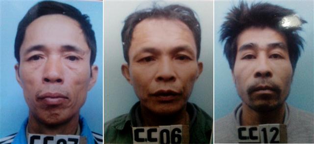 Một số đối tượng hình sự bị Công an huyện Con Cuông bắt giữ