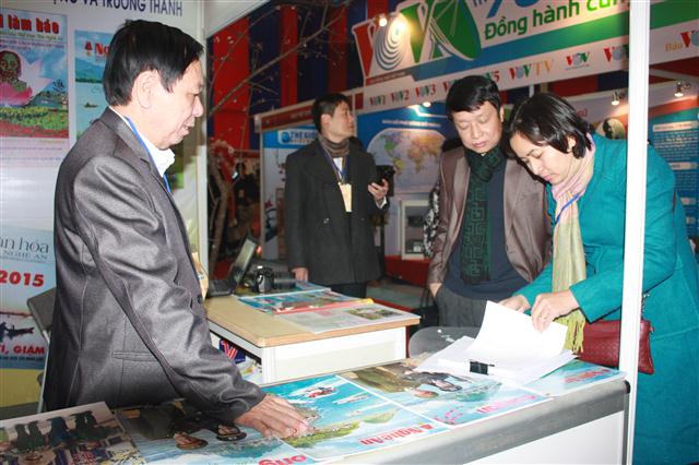 Gian trưng bày của Hội nhà báo tỉnh Nghệ An