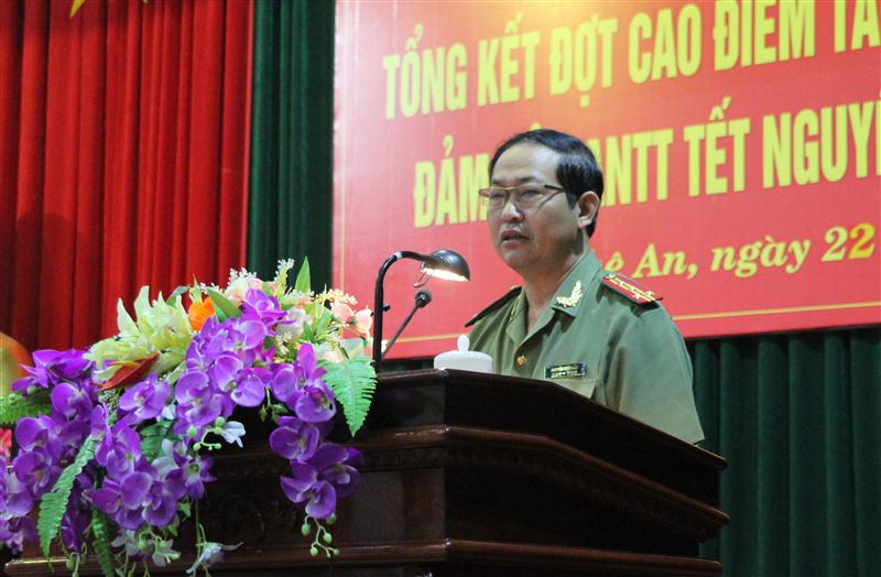 Đại tá Nguyễn Tiến Dần, Phó Giám đốc Công an tỉnh chủ trì Hội nghị