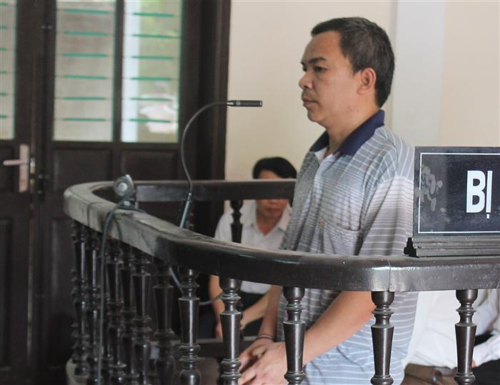 Bị cáo Kha Hải Tuyên tại phiên tòa