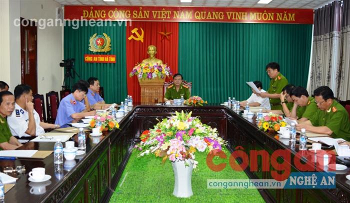 Công an tỉnh Hà Tĩnh triển khai Hội nghị                                         về công tác giám định các chất ma túy
