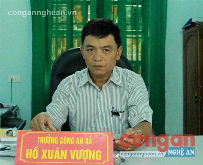 Ông Hồ Xuân Vượng, Trưởng Công an xã Quỳnh Minh 