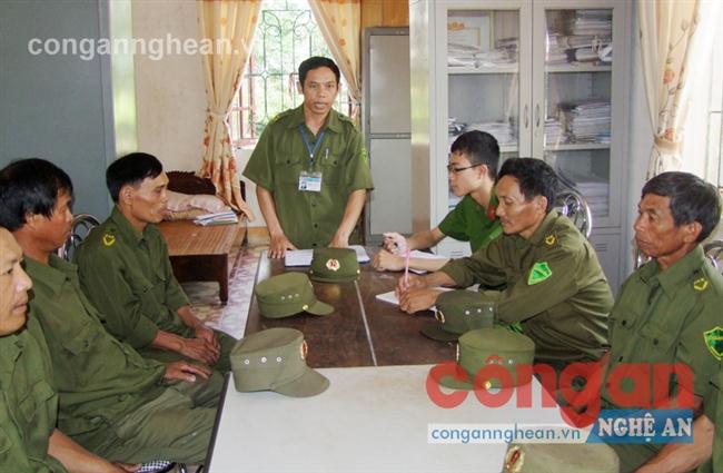 Ban Công an xã Khánh Lộc triển khai nhiệm vụ công tác