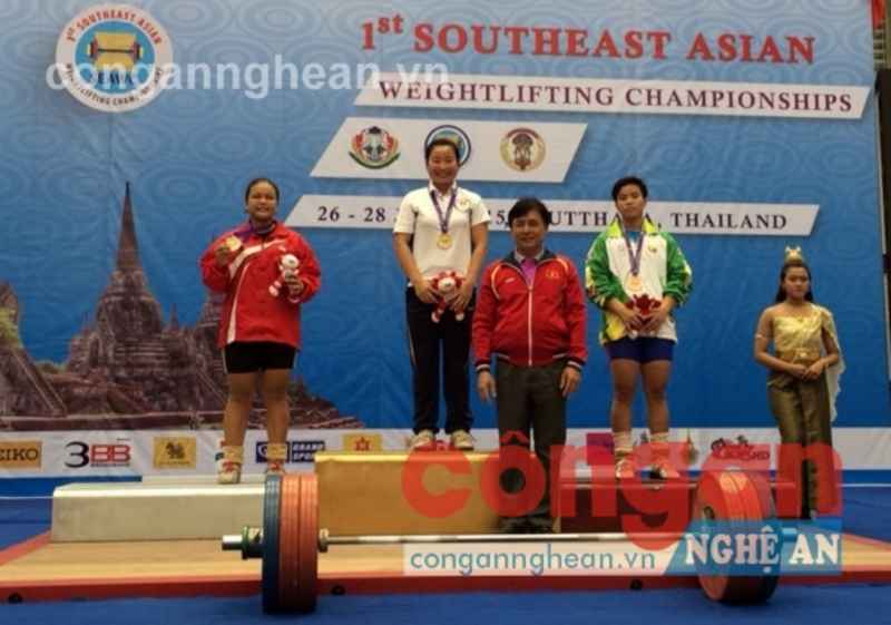 Lê Thị Thắm xuất sắc giành Huy chương Vàng Đông Nam Á môn cử tạ