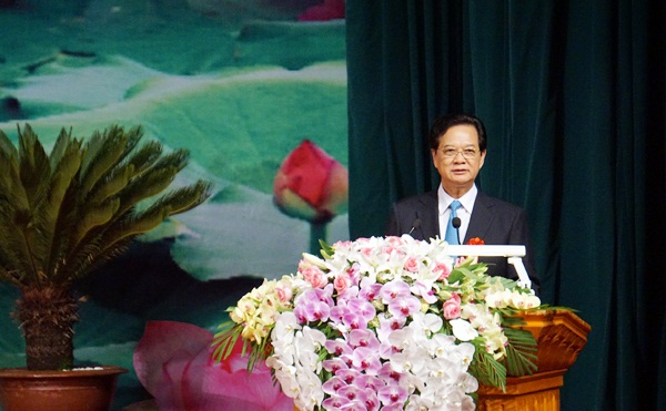 Thủ tướng Chính phủ Nguyễn Tấn Dũng phát biểu tại Đại hội.