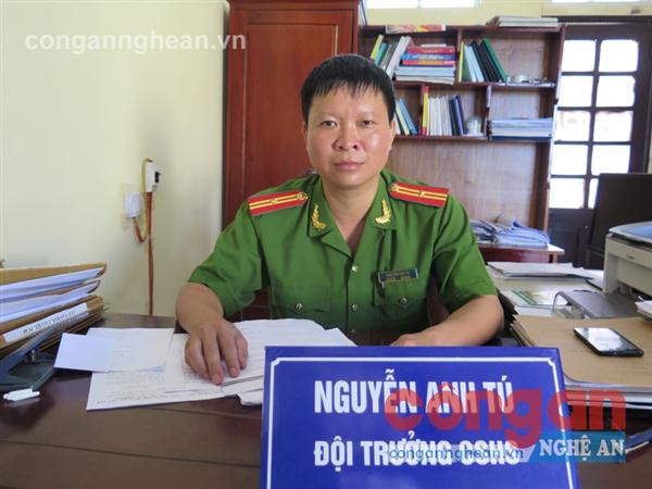  Thiếu tá Nguyễn Anh Tú, Đội trưởng Đội Cảnh sát ĐTTP về Hình sự, Kinh tế, Ma túy Công an TX Cửa Lò