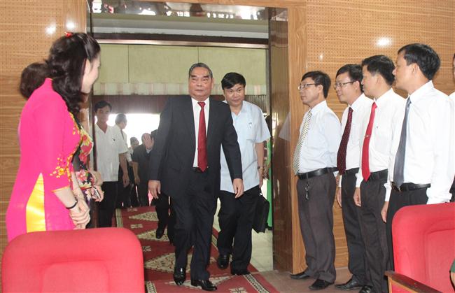 Đồng chí Lê Hồng Anh - Ủy viên Bộ Chính trị, Thường trực Ban Bí thư Trung ương Đảng tham dự buổi lễ