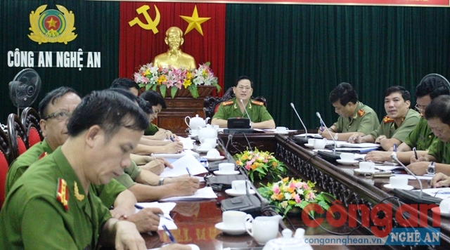 Công an tỉnh Nghệ An triển khai các phương án bảo vệ Đại hội Đảng bộ tỉnh Nghệ An lần thứ XVIII