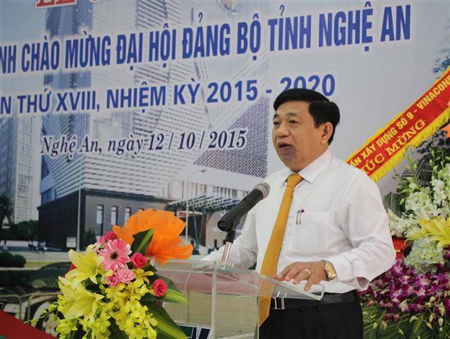 Đồng chí Nguyễn Xuân Đường, Chủ tịch UBND tỉnh phát biểu tại buổi lễ