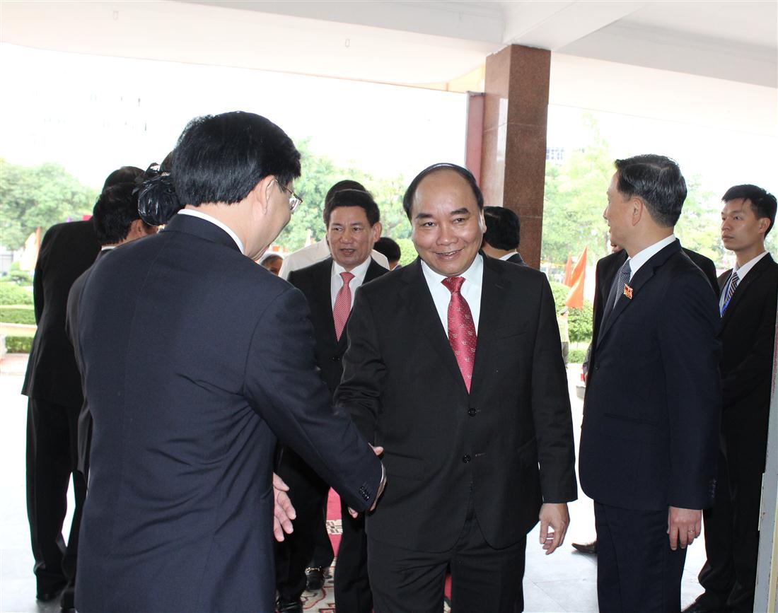 Đồng chí Nguyễn Xuân Phúc, Ủy viên Bộ Chính trị, Phó Thủ tướng Chính phủ tham dự Đại hội