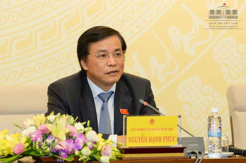 Chủ nhiệm VPQH Nguyễn Hạnh Phúc đã chủ trì họp báo công bố kết quả kỳ họp thứ 10   Ảnh: Đình Nam