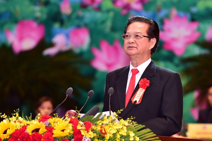 Thủ tướng Nguyễn Tấn Dũng phát động Phong trào thi đua trong cả nước giai đoạn 2016-2020 - Ảnh: VGP/Nhật Bắc 