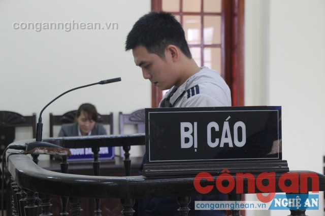 Bị cáo Huỳnh Trung Tú tại phiên tòa