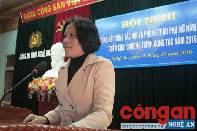 Bà Võ Thị Huy phát biểu chỉ đạo hội nghị