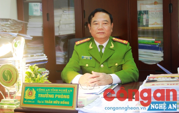  Đại tá Trần Hữu Hồng, Trưởng phòng Cảnh sát Môi trường Công an Nghệ An
