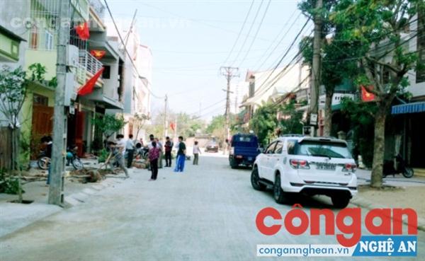 Đoạn đường Nguyễn Cảnh Chân được đầu tư xây dựng bằng kinh phí của người dân