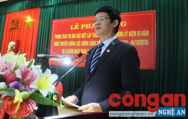 Đồng chí Lê Xuân Đại - Ủy viên BTV Tỉnh ủy, Phó chủ tịch thường trực UBND Tỉnh phát biểu chỉ đạo