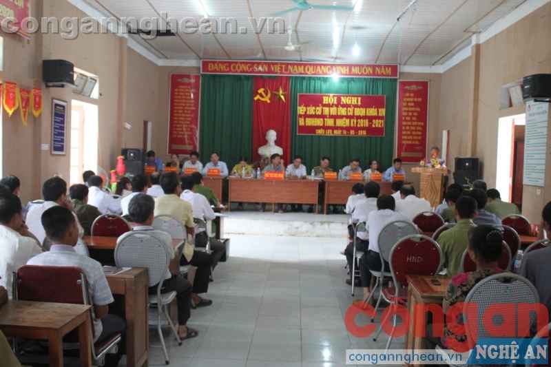 Hội nghị tiếp xúc cử tri tại xã Chiêu Lưu, Kỳ Sơn