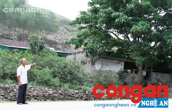 Vị trí thửa đất mà chính quyền xã Khánh Sơn cấp cho ông Phúc nhưng không cấp GCNQSDĐ