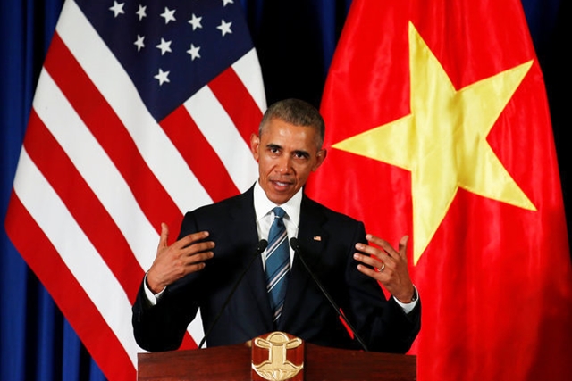 Tổng thống Barack Obama tại cuộc họp báo chiều 23-5. (Ảnh: tuoitre.vn)