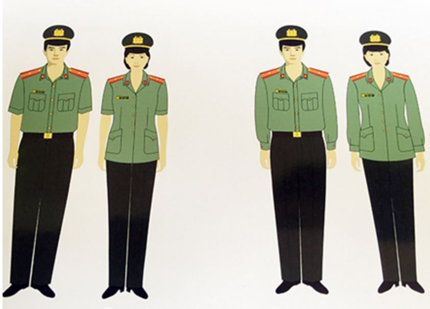 Trang phục Xuân - Hè lực lượng an ninh nhân dân 