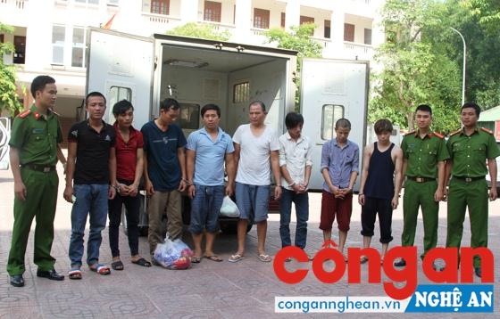 8 đối tượng truy nã bị Phòng Cảnh sát truy nã tội phạm bắt giữ và di lý về Nghệ An