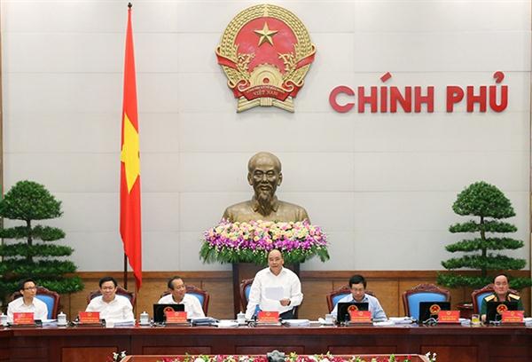 Thủ tướng Nguyễn Xuân Phúc chủ trì cuộc họp chuyên đề xây dựng phát luật.