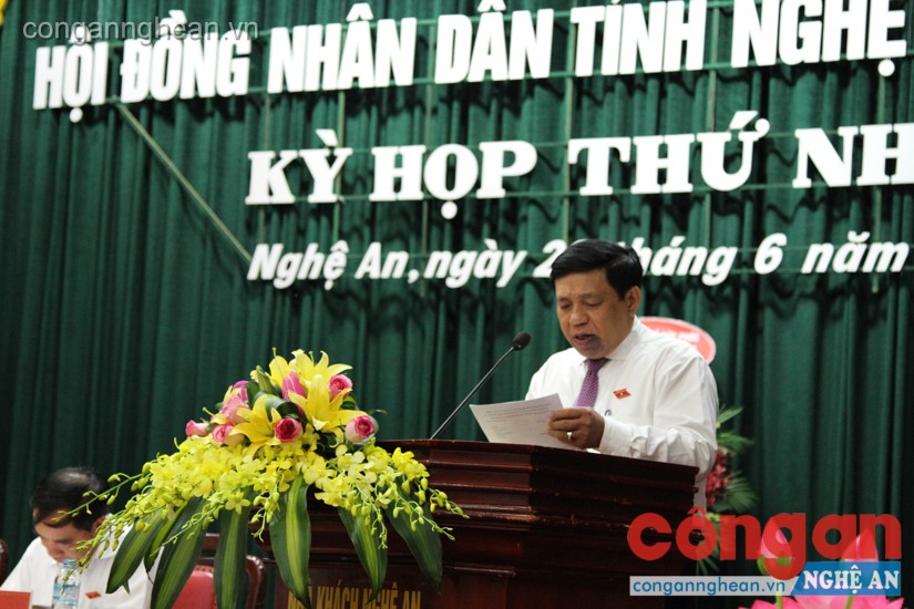 Đồng chí Nguyễn Xuân Đường tiếp tục được bầu giữ chức vụ Chủ tịch UBND tỉnh Nghệ An nhiệm kỳ 2016- 2021