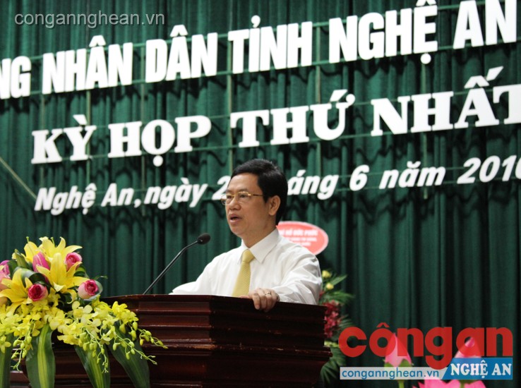 Đồng chí Nguyễn Xuân Sơn- Phó Bí thư Thường trực Tỉnh ủy, Chủ tịch HĐND tỉnh bế mạc kỳ họp