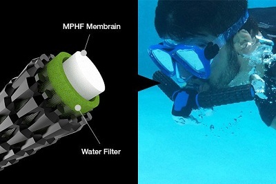 Thiết bị lặn Triton giúp người sử dụng có thể ở dưới nước 45 phút mà không cần bình dưỡng khí.