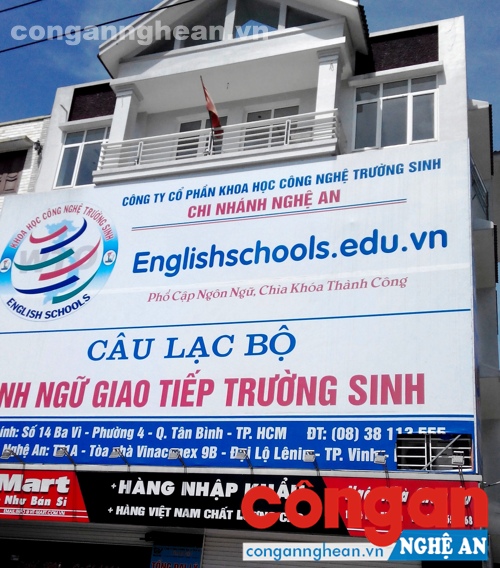 Trụ sở Công ty Trường Sinh tại Nghệ An nay đã đóng cửa