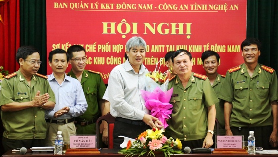 Công an tỉnh Nghệ An và Ban quản lý Khu kinh tế Đông Nam ký kết quy chế thực hiện công tác phối hợp đảm bảo ANTT