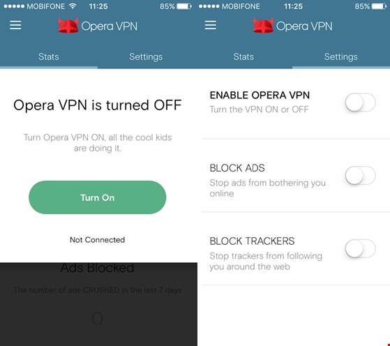 Lướt web nhanh hơn khi đứt cáp với Opera VPN. Ảnh: MINH HOÀNG
