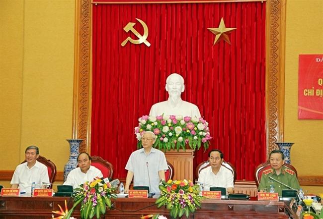 Tổng Bí thư Nguyễn Phú Trọng phát biểu tại buổi lễ. 
